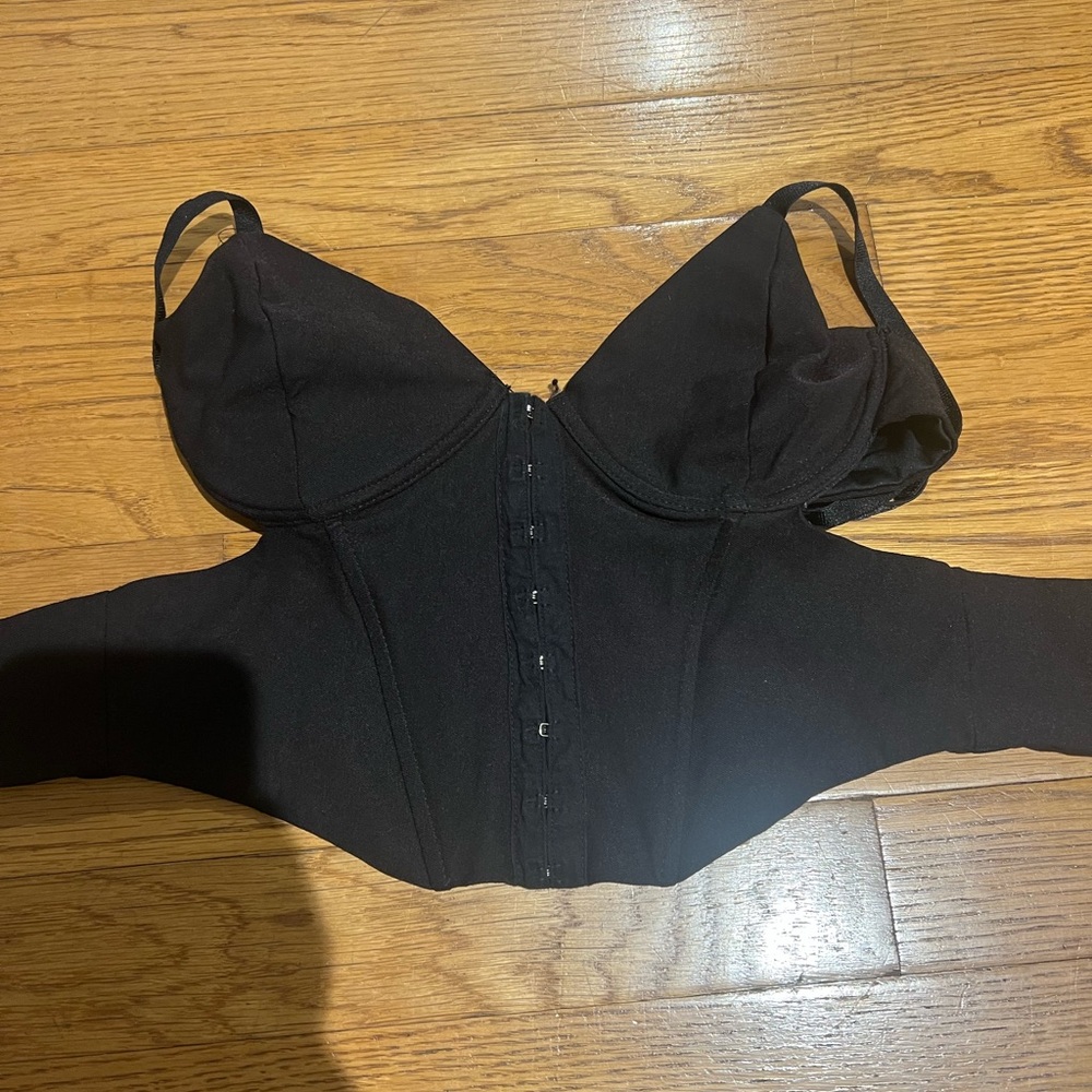 Garage Black Corset Bra